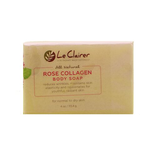 Rose Collagen Body Soap, Le Clarier Body Soaps: Rose Collagen, 2 image