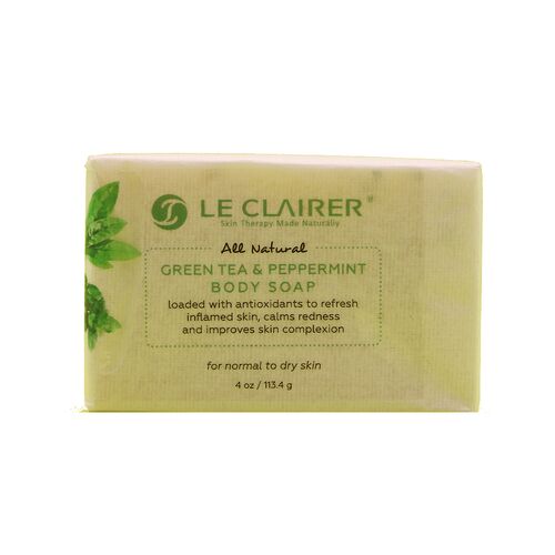Green Tea and Peppermint Body Soap, Le Clarier Body Soaps: Green Tea and Peppermint, 2 image